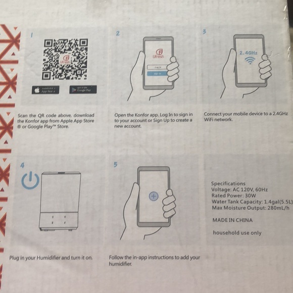 Ufresh Top Fill HUMIDIFIER Vaporizers-with Wifi APP Control - Picture 10 of 10